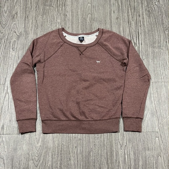 PINK Victoria’s Secret Size Medium Rare “LOVE PINK” Zebra Silver Neon Sweatshirt - Picture 7 of 8